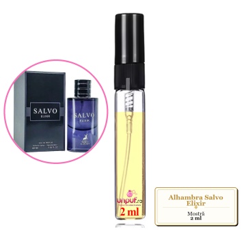 Mostra fiola din Parfumul Alhambra Salvo Elixir, decant sticla cu pulverizator - Img 2