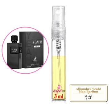Mostra fiola din Parfumul Alhambra Yeah! Man Parfum, decant sticla cu pulverizator - Img 3