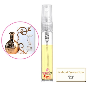 Mostra fiola din Parfumul Arabiyat Prestige Nyla, decant sticla cu pulverizator - Img 3