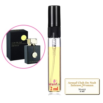 Mostra fiola din Parfumul Armaf Club De Nuit Intense Woman, decant sticla cu pulverizator