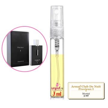 Mostra fiola din Parfumul Armaf Club De Nuit Precieux I, decant sticla cu pulverizator - Img 3