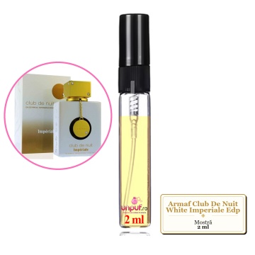 Mostra fiola din Parfumul Armaf Club De Nuit White Imperiale Edp, decant sticla cu pulverizator