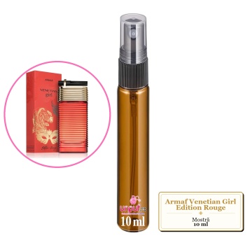 Mostra fiola din Parfumul Armaf Venetian Girl Edition Rouge, decant sticla cu pulverizator - Img 3