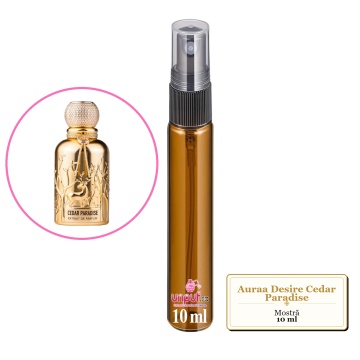 Mostra fiola din Parfumul Auraa Desire Cedar Paradise, decant sticla cu pulverizator - Img 3