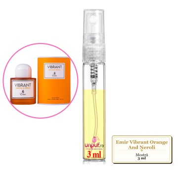 Mostra fiola din Parfumul Emir Vibrant Orange And Neroli, decant sticla cu pulverizator - Img 1