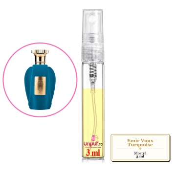 Mostra fiola din Parfumul Emir Voux Turquoise, decant sticla cu pulverizator - Img 3
