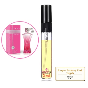 Mostra fiola din Parfumul Emper Fantasy Pink Touch, decant sticla cu pulverizator