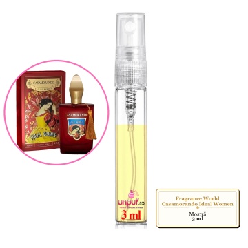 Mostra fiola din Parfumul Fragrance World Casamorando Ideal Women, decant sticla cu pulverizator - Img 2