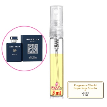 Mostra fiola din Parfumul Fragrance World Imperium Absolu, decant sticla cu pulverizator - Img 2