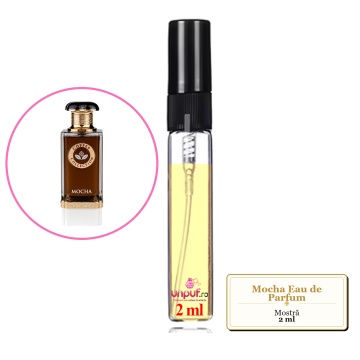 Mostra fiola din Parfumul Fragrance World Mocha Eau de Parfum, decant sticla cu pulverizator