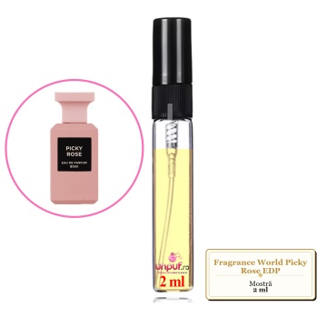 Mostra Fiola Din Parfumul Fragrance World Picky Rose Eau De Parfum, Decant Sticla Cu Pulverizator