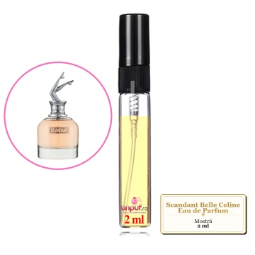 Mostra fiola din Parfumul Fragrance World Scandant Belle Celine Eau de Parfum, decant sticla cu pulverizator