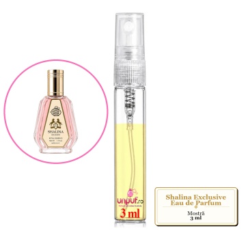 Mostra fiola din Parfumul Fragrance World Shalina Exclusive Eau de Parfum, decant sticla cu pulverizator - Img 2