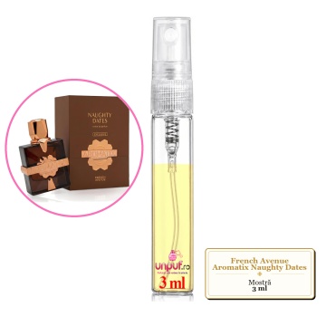 Mostra fiola din Parfumul French Avenue Aromatix Naughty Dates, decant sticla cu pulverizator - Img 3