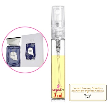 Mostra fiola din Parfumul French Avenue Atlantis, Extract De Parfum Unisex, decant sticla cu pulverizator - Img 3