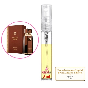 Mostra fiola din Parfumul French Avenue Liquid Brun Limited Edition, decant sticla cu pulverizator - Img 3