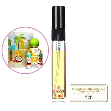 Mostra fiola din Parfumul Grandeur Elite Tubbees Tropical Island, decant sticla cu pulverizator - Img 2