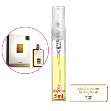 Mostra fiola din Parfumul Khadlaj Karus Secret Musk, decant sticla cu pulverizator - Img 4