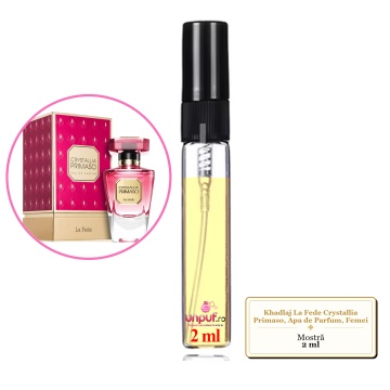 Mostra fiola din Parfumul Khadlaj La Fede Crystallia Primaso, Apa de Parfum, Femei, decant sticla cu pulverizator - Img 4