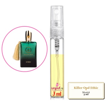 Mostra fiola din Parfumul Killer Oud Ethic, decant sticla cu pulverizator - Img 3
