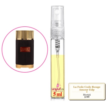 Mostra fiola din Parfumul La Fede Code Rouge Amour Edp, decant sticla cu pulverizator - Img 4