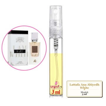 Mostra fiola din Parfumul Lattafa Ana Abiyedh White, decant sticla cu pulverizator - Img 2
