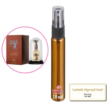 Mostra fiola din Parfumul Lattafa Eternal Oud, decant sticla cu pulverizator - Img 3