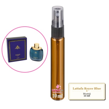 Mostra fiola din Parfumul Lattafa Royce Blue, decant sticla cu pulverizator