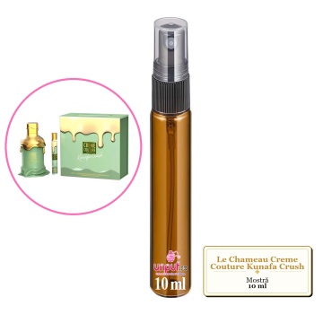 Mostra fiola din Parfumul Le Chameau Creme Couture Kunafa Crush, decant sticla cu pulverizator