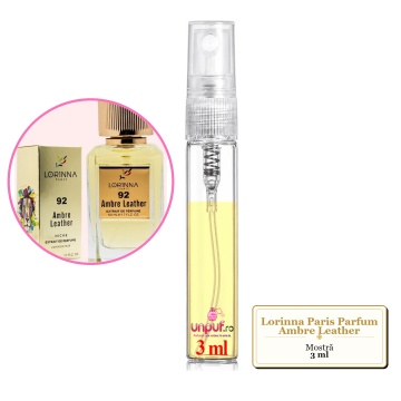 Mostra fiola din Parfumul Lorinna Paris Ambre Leather, decant sticla cu pulverizator - Img 2