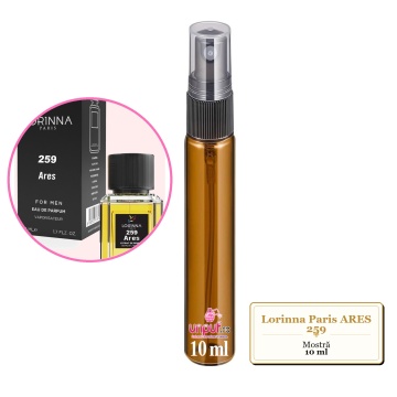 Mostra fiola din Parfumul Lorinna Paris ARES 259, decant sticla cu pulverizator - Img 4