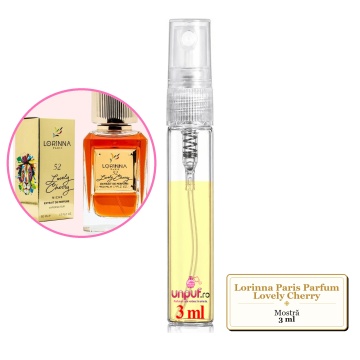 Mostra fiola din Parfumul Lorinna Paris Lovely Cherry, decant sticla cu pulverizator - Img 2