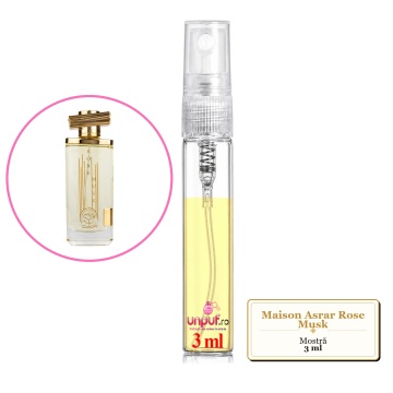 Mostra fiola din Parfumul Maison Asrar Rose Musk, decant sticla cu pulverizator - Img 3
