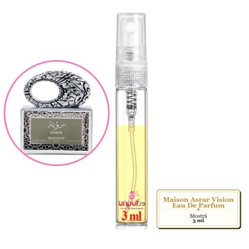 Mostra fiola din Parfumul Maison Asrar Vision Eau De Parfum, decant sticla cu pulverizator
