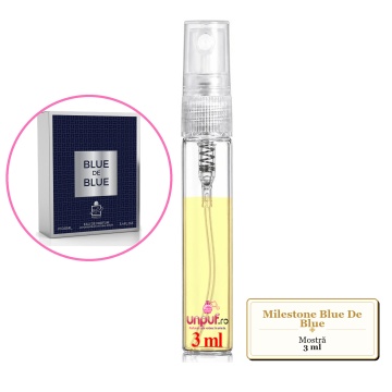 Mostra fiola din Parfumul Milestone Blue De Blue, decant sticla cu pulverizator - Img 3