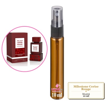 Mostra fiola din Parfumul Milestone Cerise Rouge, decant sticla cu pulverizator