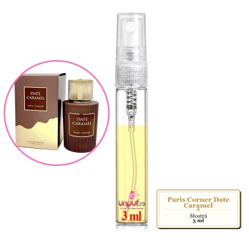 Mostra fiola din Parfumul Paris Corner Date Caramel, decant sticla cu pulverizator - Img 2