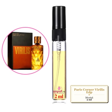 Mostra fiola din Parfumul Paris Corner Virilis Edp, decant sticla cu pulverizator - Img 2