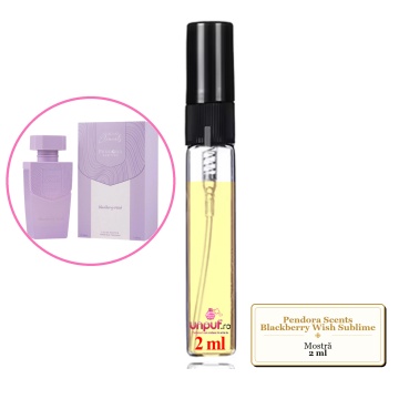 Mostra fiola din Parfumul Pendora Scents Blackberry Wish Sublime, decant sticla cu pulverizator