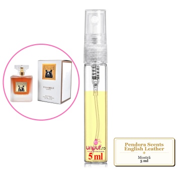Mostra fiola din Parfumul Pendora Scents English Leather, decant sticla cu pulverizator - Img 4