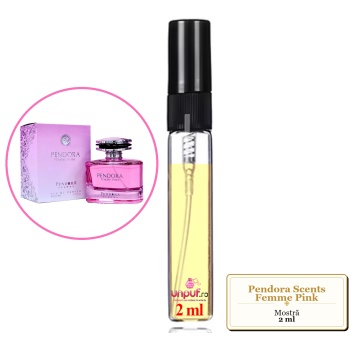 Mostra fiola din Parfumul Pendora Scents Femme Pink, decant sticla cu pulverizator - Img 2