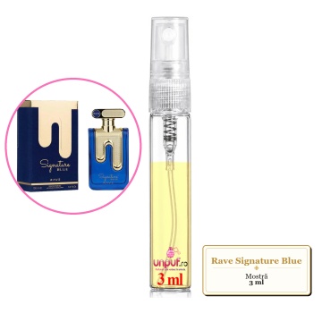 Mostra fiola din Parfumul Rave Signature Blue, decant sticla cu pulverizator - Img 3