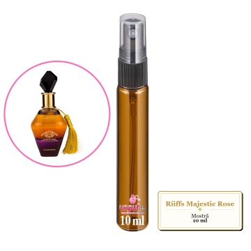 Mostra fiola din Parfumul Riiffs Majestic Rose, decant sticla cu pulverizator
