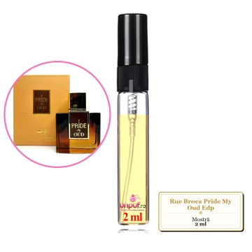 Mostra fiola din Parfumul Rue Broca Pride My Oud Edp, decant sticla cu pulverizator