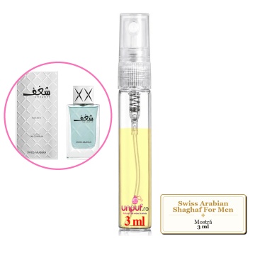 Mostra fiola din Parfumul Swiss Arabian Shaghaf For Men, decant sticla cu pulverizator - Img 3