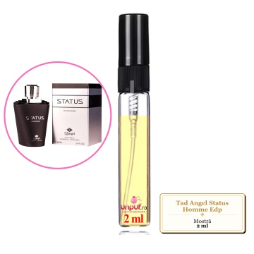 Mostra fiola din Parfumul Tad Angel Status Homme Edp, decant sticla cu pulverizator