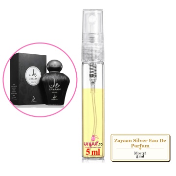 Mostra fiola din Parfumul Zayaan Silver Eau De Parfum, decant sticla cu pulverizator - Img 3