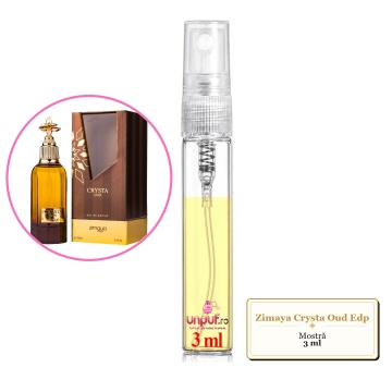 Mostra fiola din Parfumul Zimaya Crysta Oud Edp, decant sticla cu pulverizator - Img 3