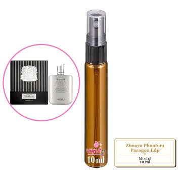 Mostra fiola din Parfumul Zimaya Phantom Paragon Edp, decant sticla cu pulverizator