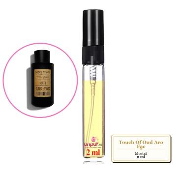 Mostra fiola din Touch Of Oud Aro Fac, decant sticla cu pulverizator